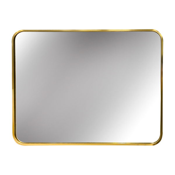 宗曄-鋁框四方明鏡-金色