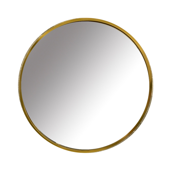 宗曄-鋁框圓型明鏡-金色