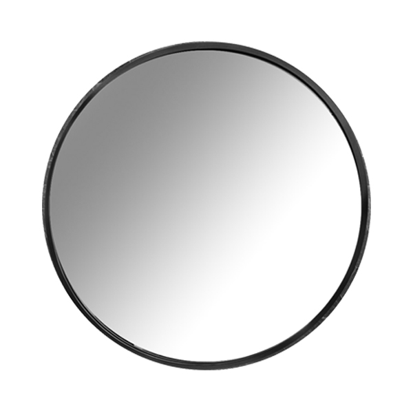 宗曄-鋁框圓型明鏡-黑色